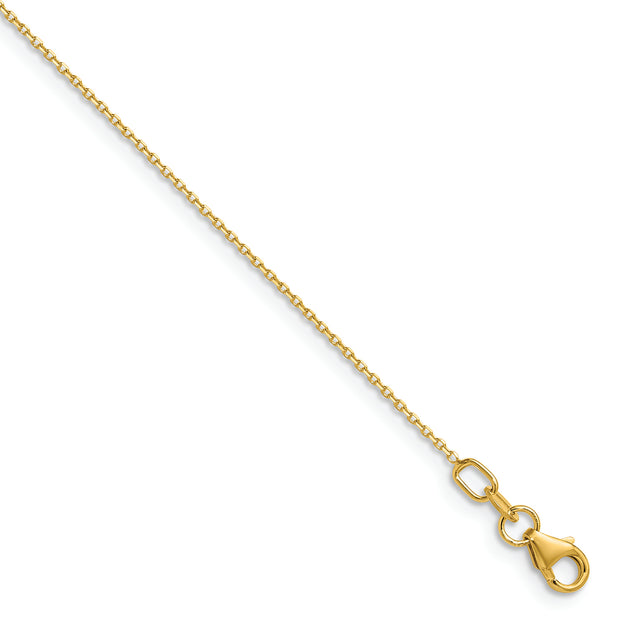 18K Gold Diamond-Cut Cable 24in Necklace | Bellamare Jewelry