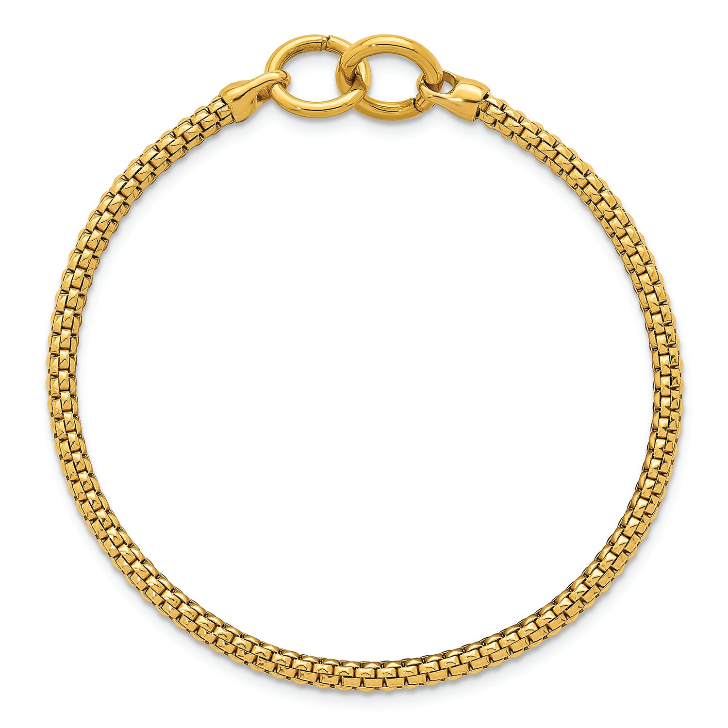 18K Gold Italian Mesh Bracelet | Bellamare Jewelry