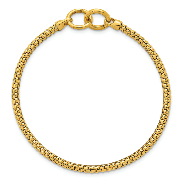 18K Gold Italian Mesh Bracelet | Bellamare Jewelry