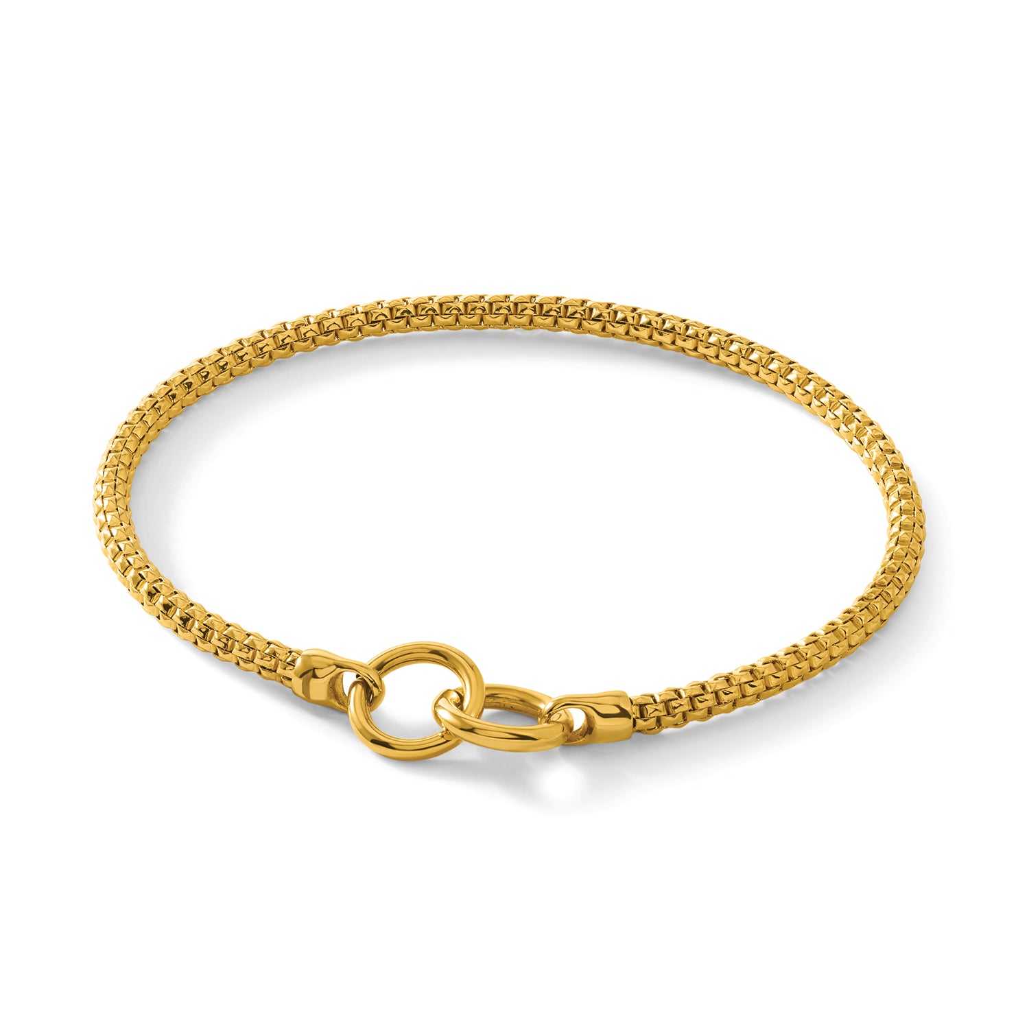 18K Gold Italian Mesh Bracelet | Bellamare Jewelry