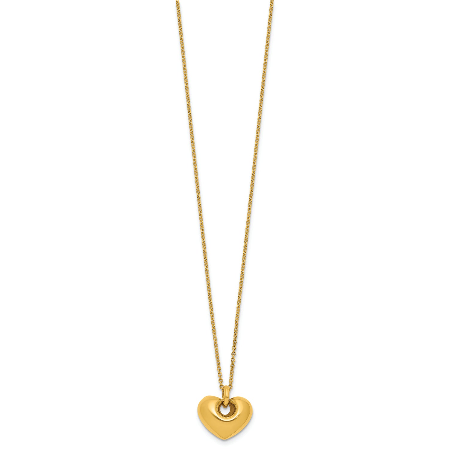 18K Gold Italian Heart Necklace | Bellamare Jewelry