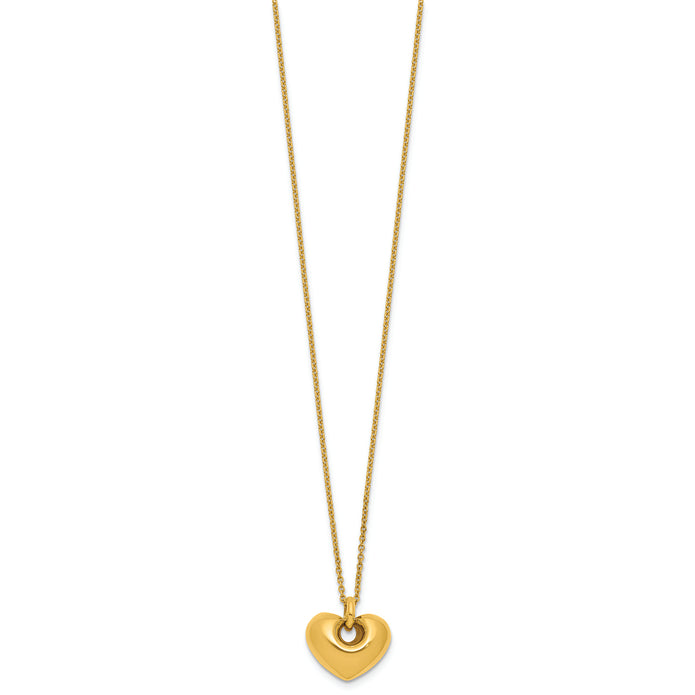 18K Gold Italian Heart Necklace | Bellamare Jewelry