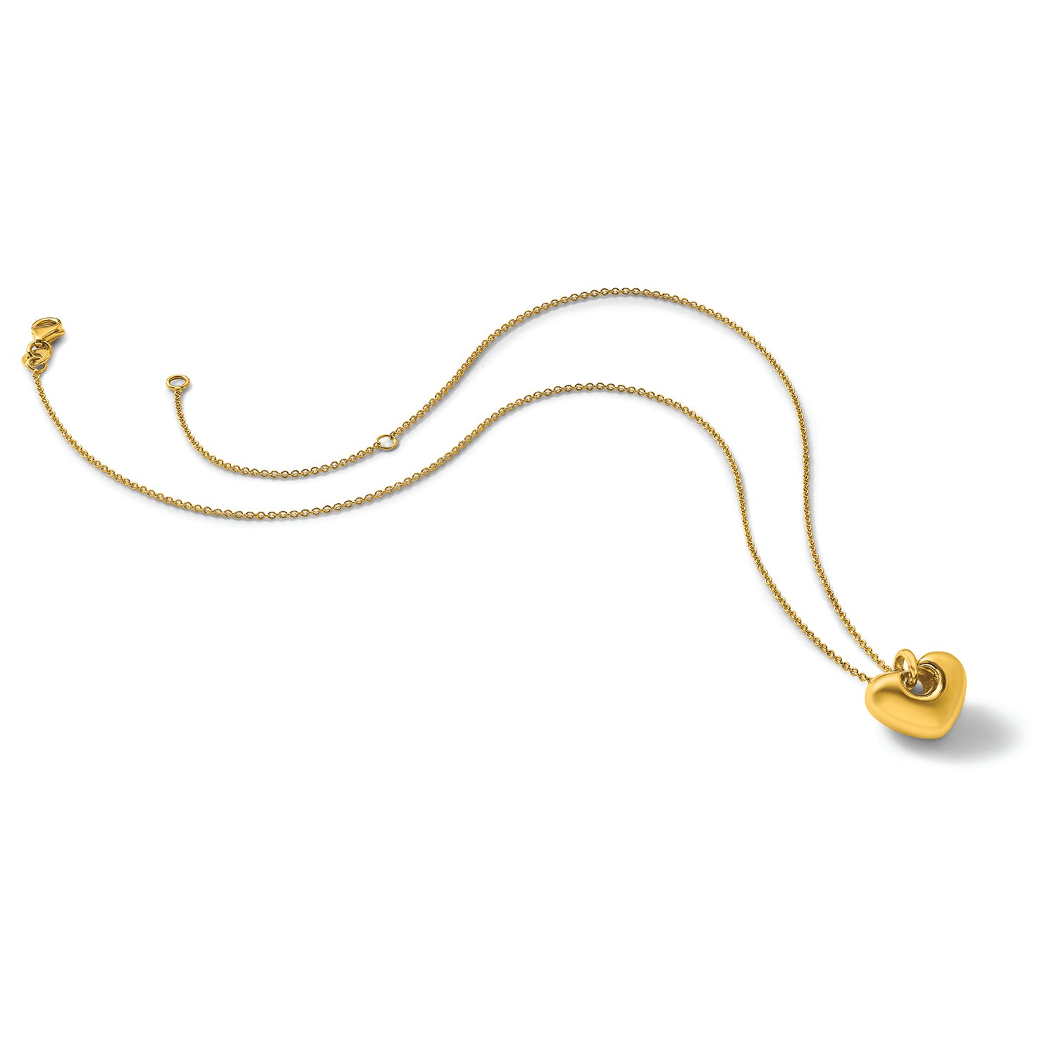 18K Gold Italian Heart Necklace | Bellamare Jewelry