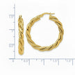 18K Gold Twisted Hoop Earrings | Bellamare Jewelry