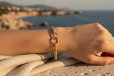 18K Gold Italian Mesh Bracelet Lifestyle
