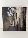 The Lošinj Cobblestone Walk — Oil on Wood by Slavko Tirkajla