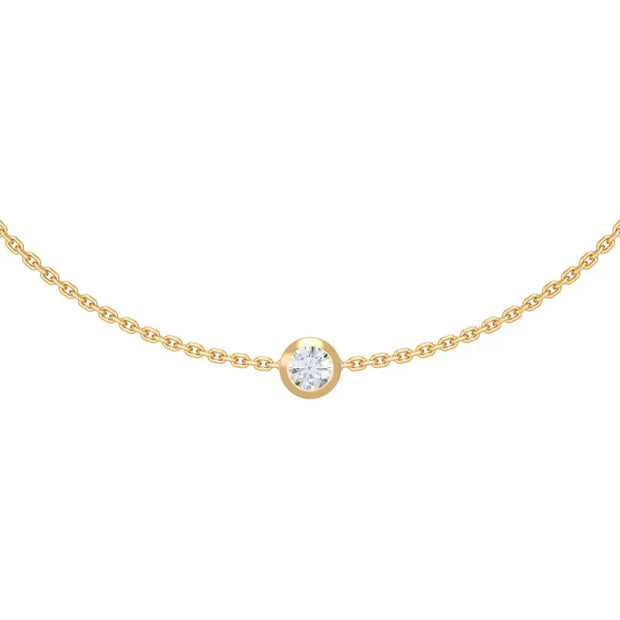 18K Gold Kids Diamond Necklace | Bellamare Jewelry