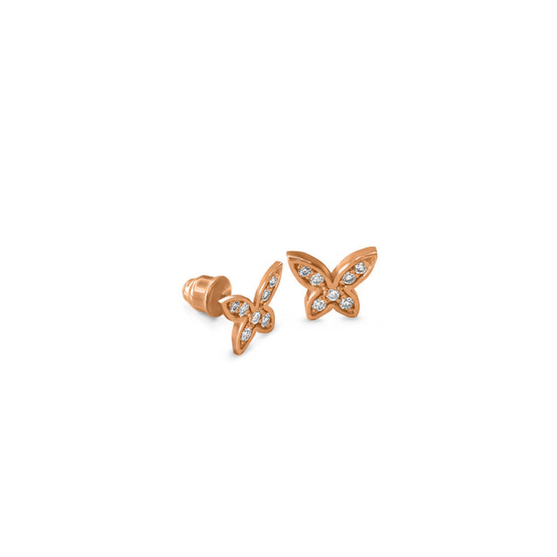 18K Gold Kids Butterfly Earrings | Bellamare Jewelry