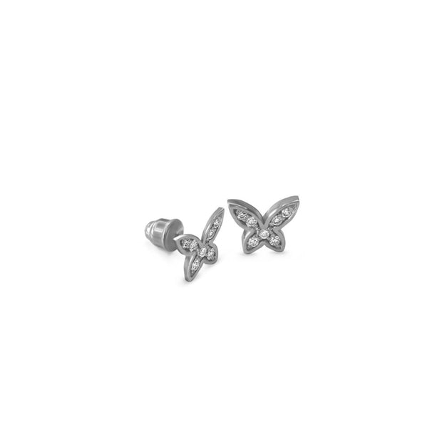 18K Gold Kids Butterfly Earrings | Bellamare Jewelry