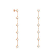 18K Gold Bezel-Set Diamond Drop Earrings| Bellamare Jewelry