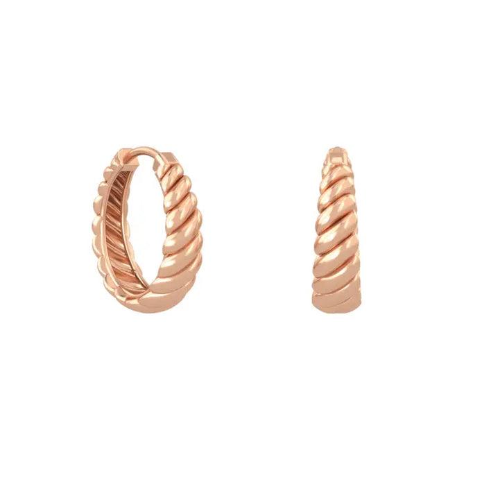 18K Gold Bella Hoop Earrings | Bellamare Jewelry