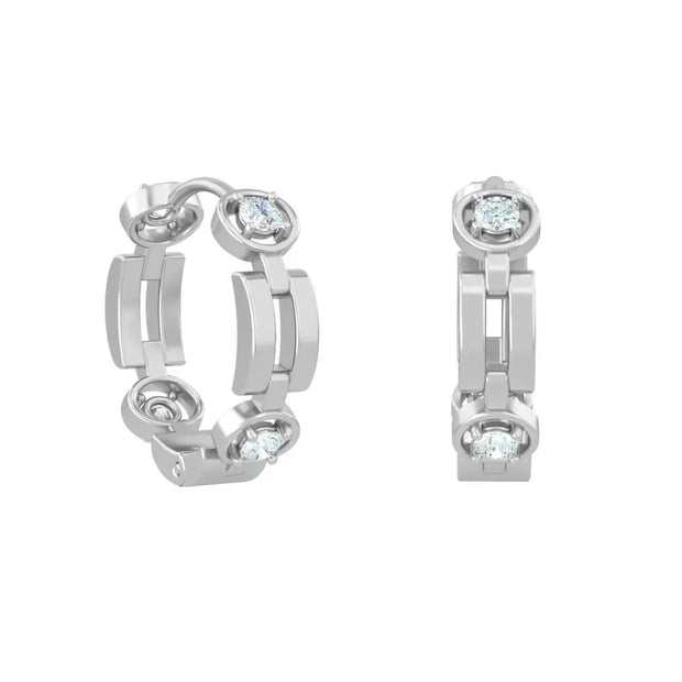 18K Mare Luxe Diamond Hoops | Bellamare Jewelry