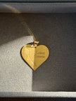 18K Gold Lošinj Matte Heart Pendant