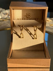 18K Gold Paper Clip Earrings | Bellamare Jewelry