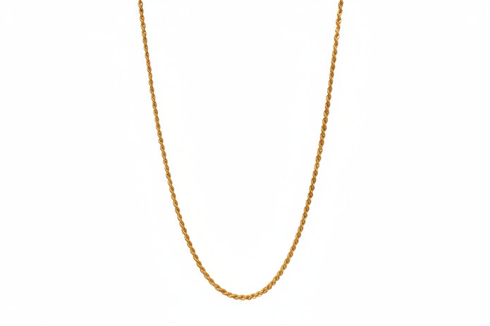 18K Gold Rope 17.5in Necklace | Bellamare Jewelry