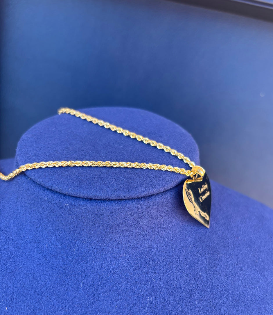 18K Gold Lošinj Heart Pendant & Necklace Set | Bellamare Jewelry