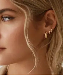 18K Gold Bella Hoop Earrings | Bellamare Jewelry