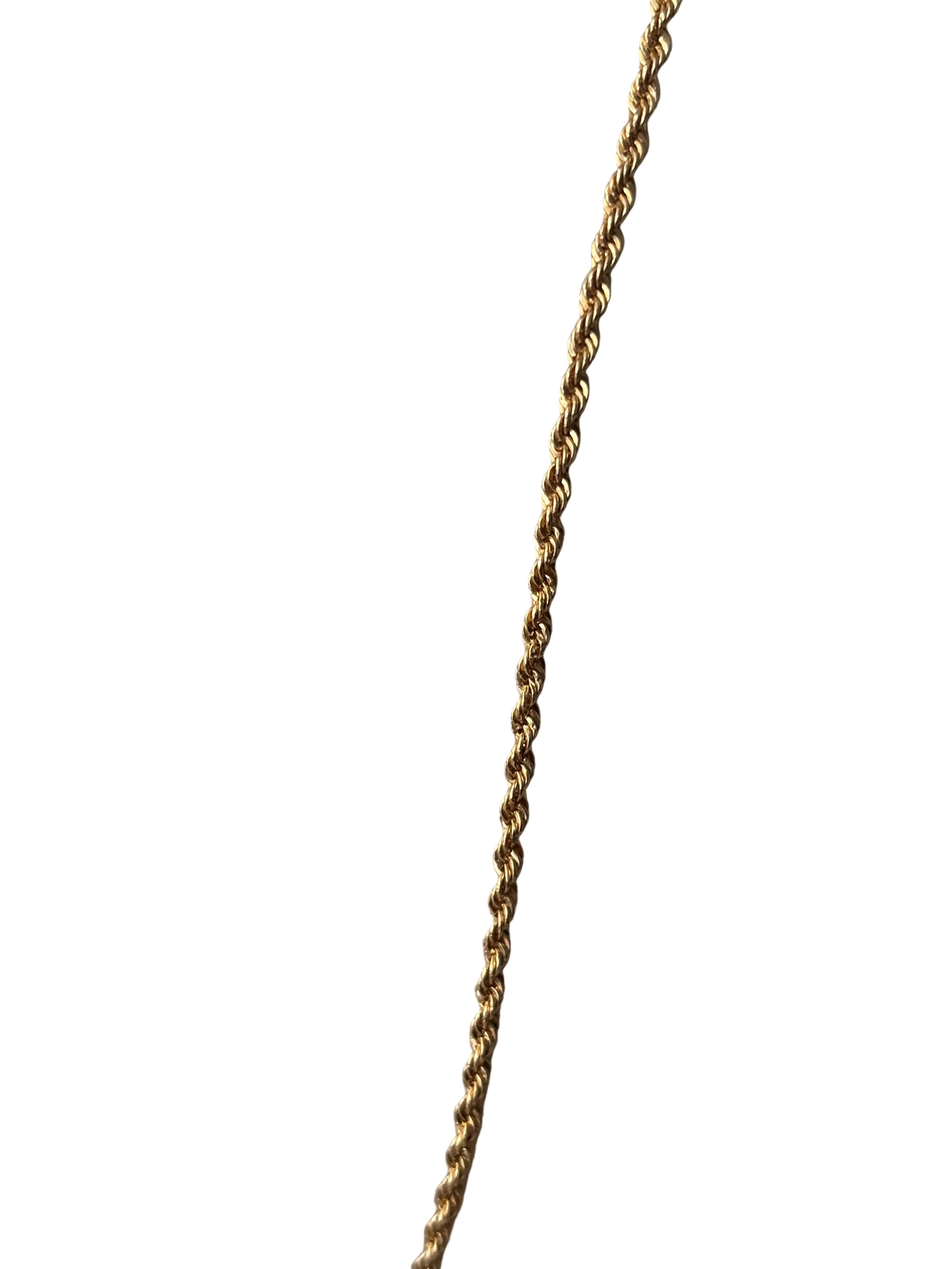 18K Gold Rope 19in Necklace | Bellamare Jewelry