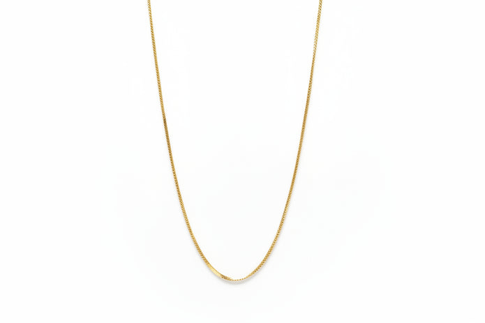 18K Gold Wheat 17.5in Necklace | Bellamare Jewelry
