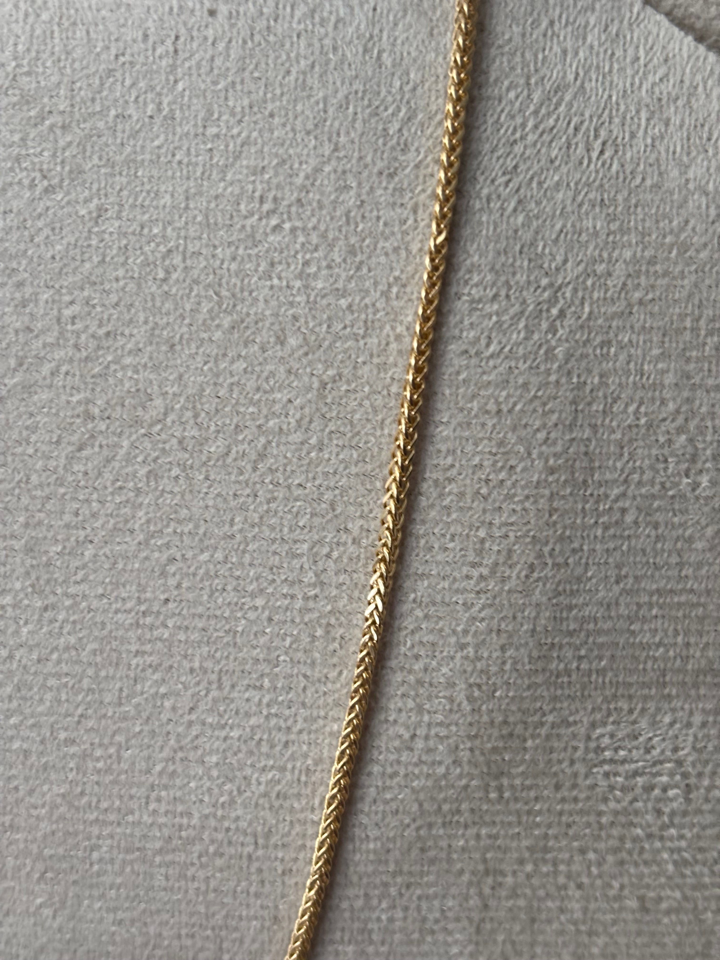 18K Gold Wheat 17.5in Necklace | Bellamare Jewelry