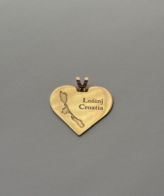 18K Gold Lošinj Heart Pendant | Bellamare Jewelry