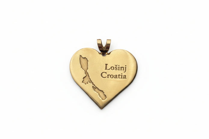 18K Gold Lošinj Heart Pendant | Bellamare Jewelry