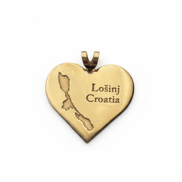 18K Gold Lošinj Heart Pendant | Bellamare Jewelry