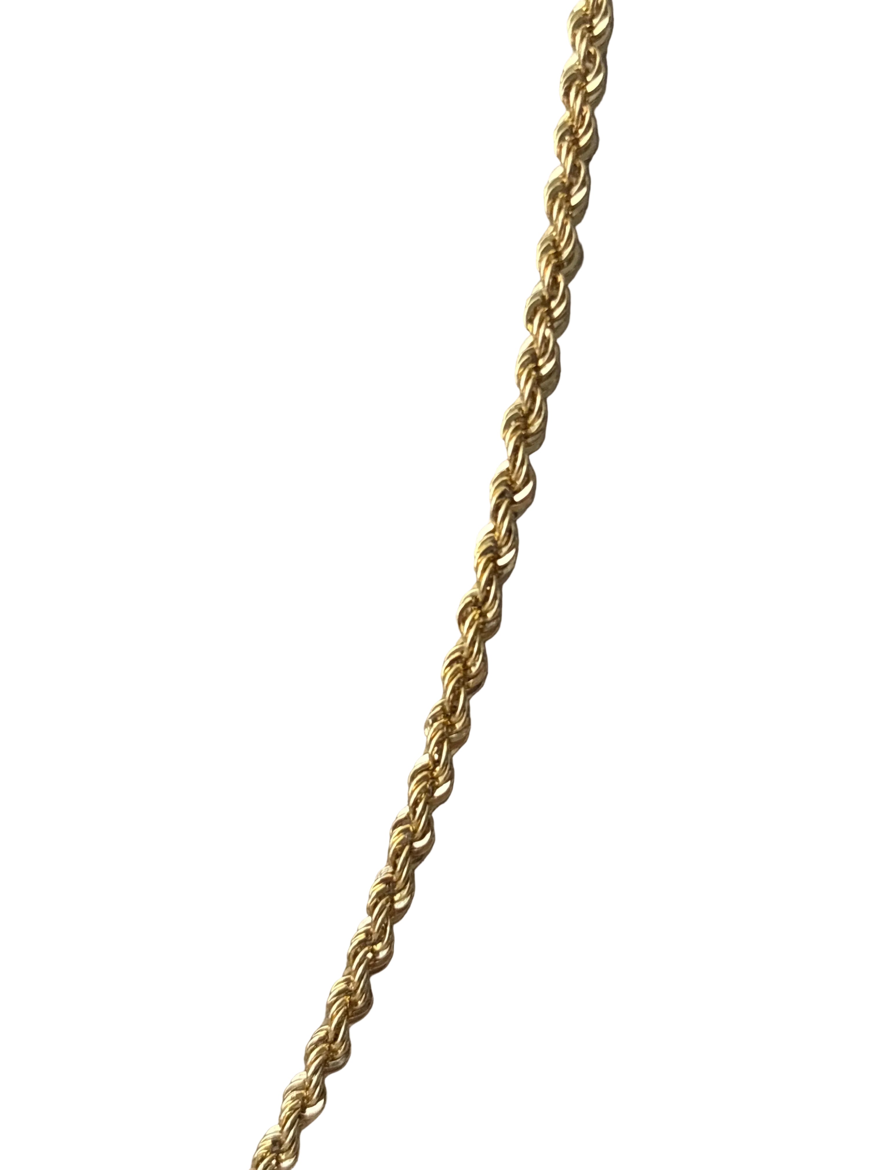 18K Gold Rope 21.5in Necklace | Bellamare Jewelry