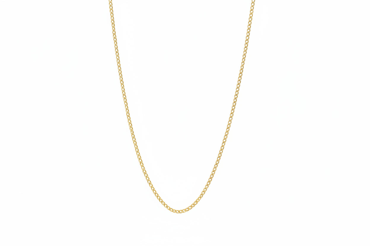 18K Gold Cable 19.5in Necklace | Bellamare Jewelry