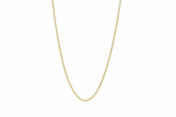 18K Gold Cable 19.5in Necklace | Bellamare Jewelry