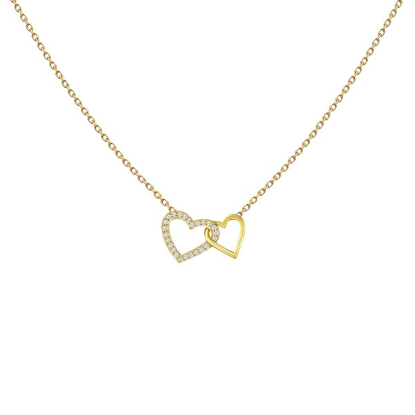 18K Gold Love Lake Diamond Baby Necklace| Bellamare Jewelry