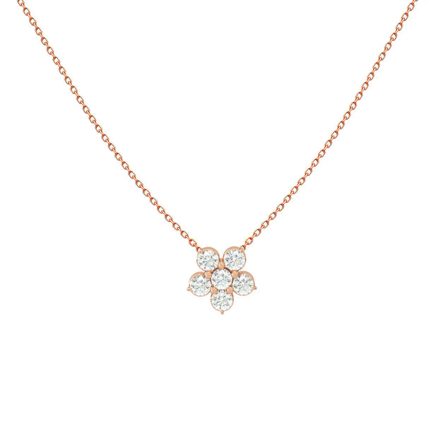 18K Gold Kids Rock Rose Necklace | Bellamare Jewelry