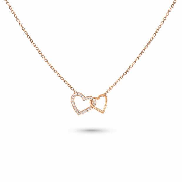 18K Gold Love Lake Diamond Baby Necklace| Bellamare Jewelry