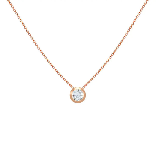 18K Gold Kids Diamond Necklace | Bellamare Jewelry