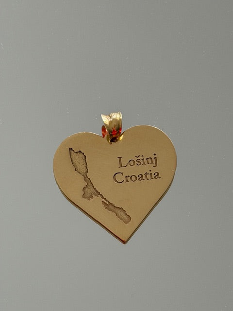 18K Gold Lošinj Heart Pendant | Bellamare Jewelry