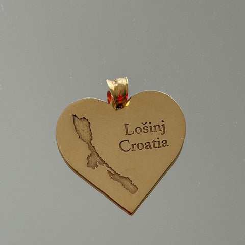 18K Gold Lošinj Heart Pendant | Bellamare Jewelry