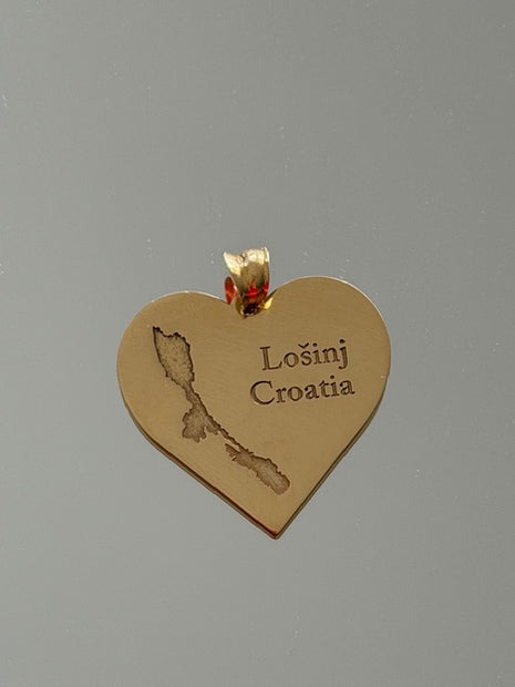 18K Gold Lošinj Heart Pendant | Bellamare Jewelry
