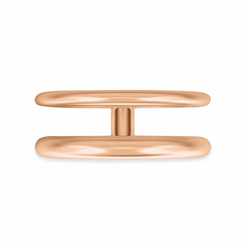 18K Double Band Ring | Bellamare Jewelry