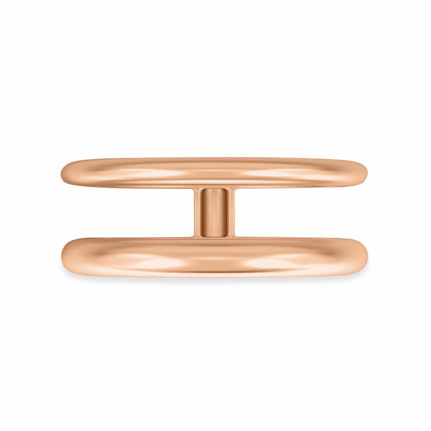 18K Double Band Ring | Bellamare Jewelry
