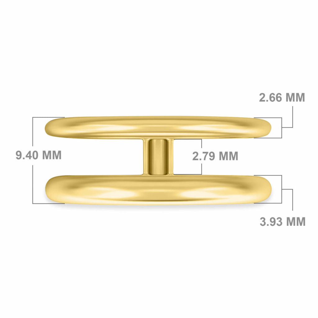 18K Double Band Ring | Bellamare Jewelry