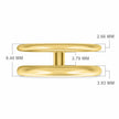 18K Double Band Ring | Bellamare Jewelry