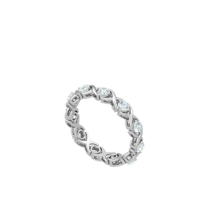 18K Ana Eternity Diamond Ring | Bellamare Jewelry