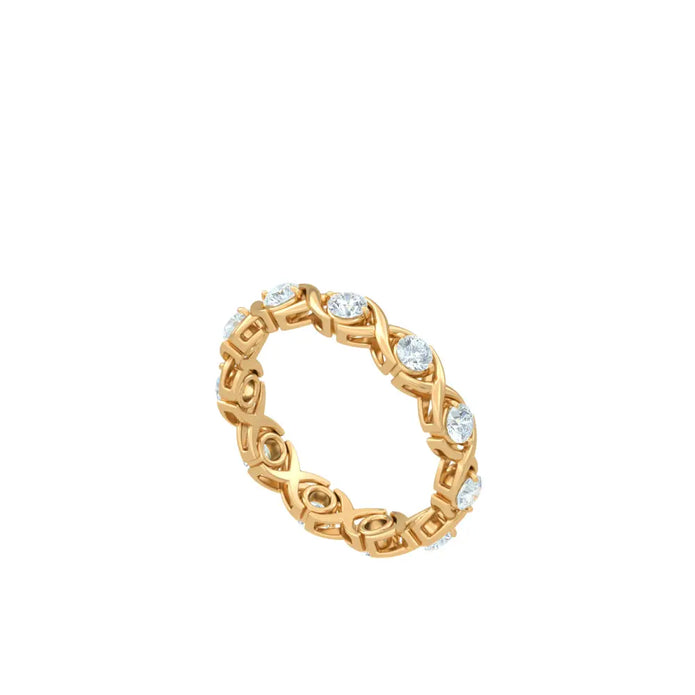 18K Ana Eternity Diamond Ring | Bellamare Jewelry