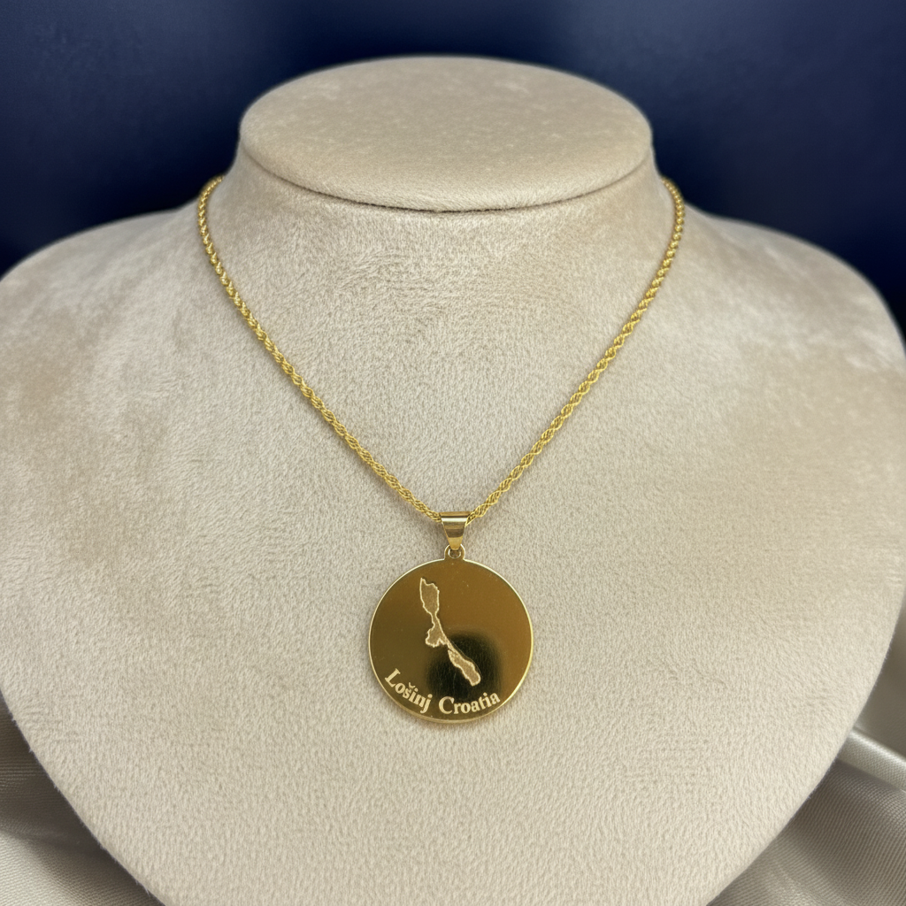 Beige display - Lošinj pendant necklace