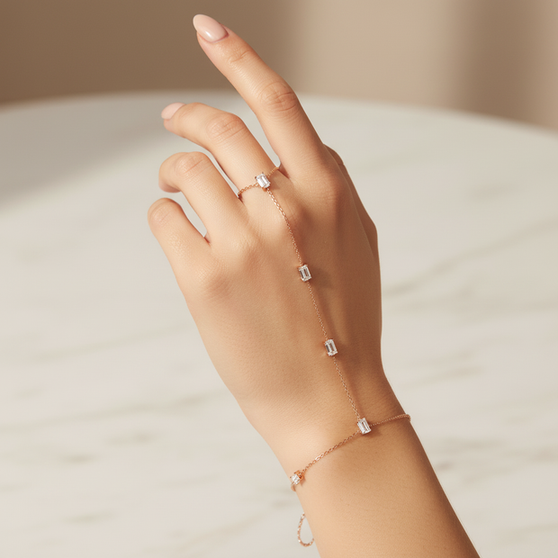 Diamond Hand Chain Bracelet Lifestyle