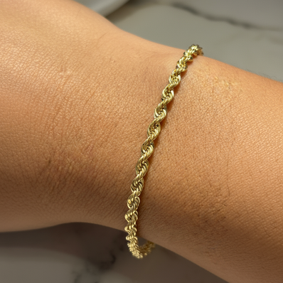 Enhanced 18K Gold Rope Bracelet - Photo 2