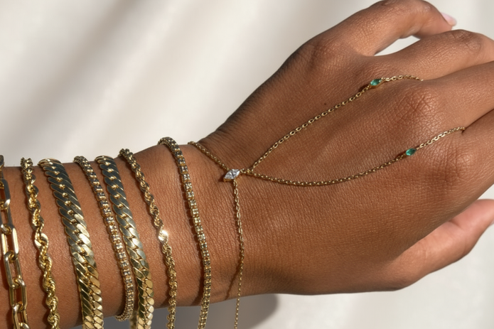 Enhanced 18K Gold Rope Bracelet - Photo 3