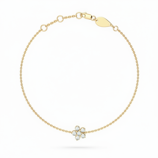 18K Gold Kids Rock Rose Bracelet | Bellamare Jewelry