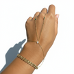 18K Gold La Mer Beach Hand Chain | Bellamare Jewelry