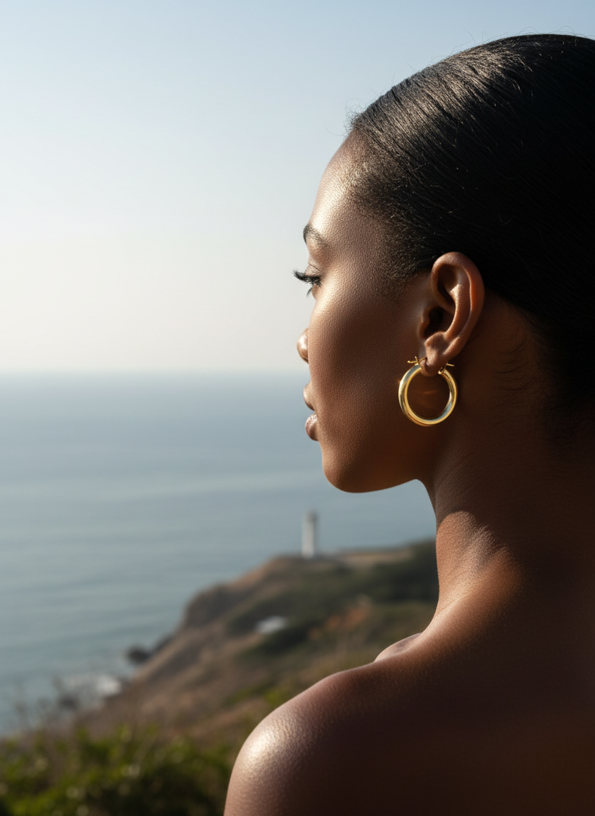 Hoop Earrings Sea View 5